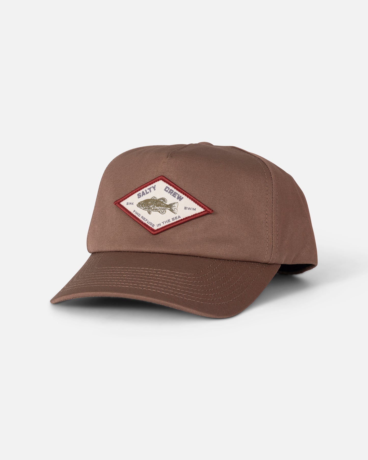 Badge Snapback - Washed Brown