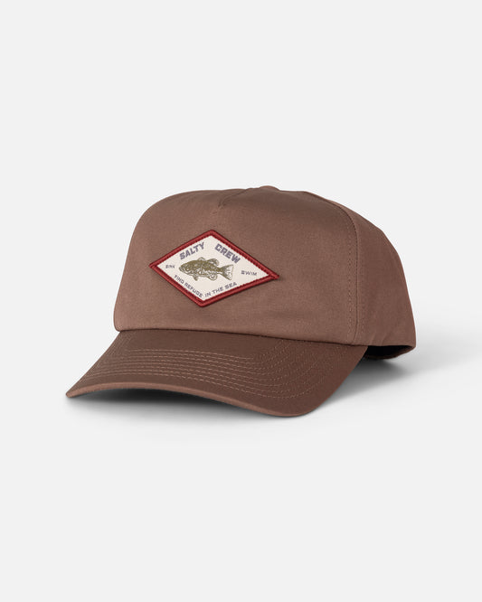 Badge Snapback - Washed Brown