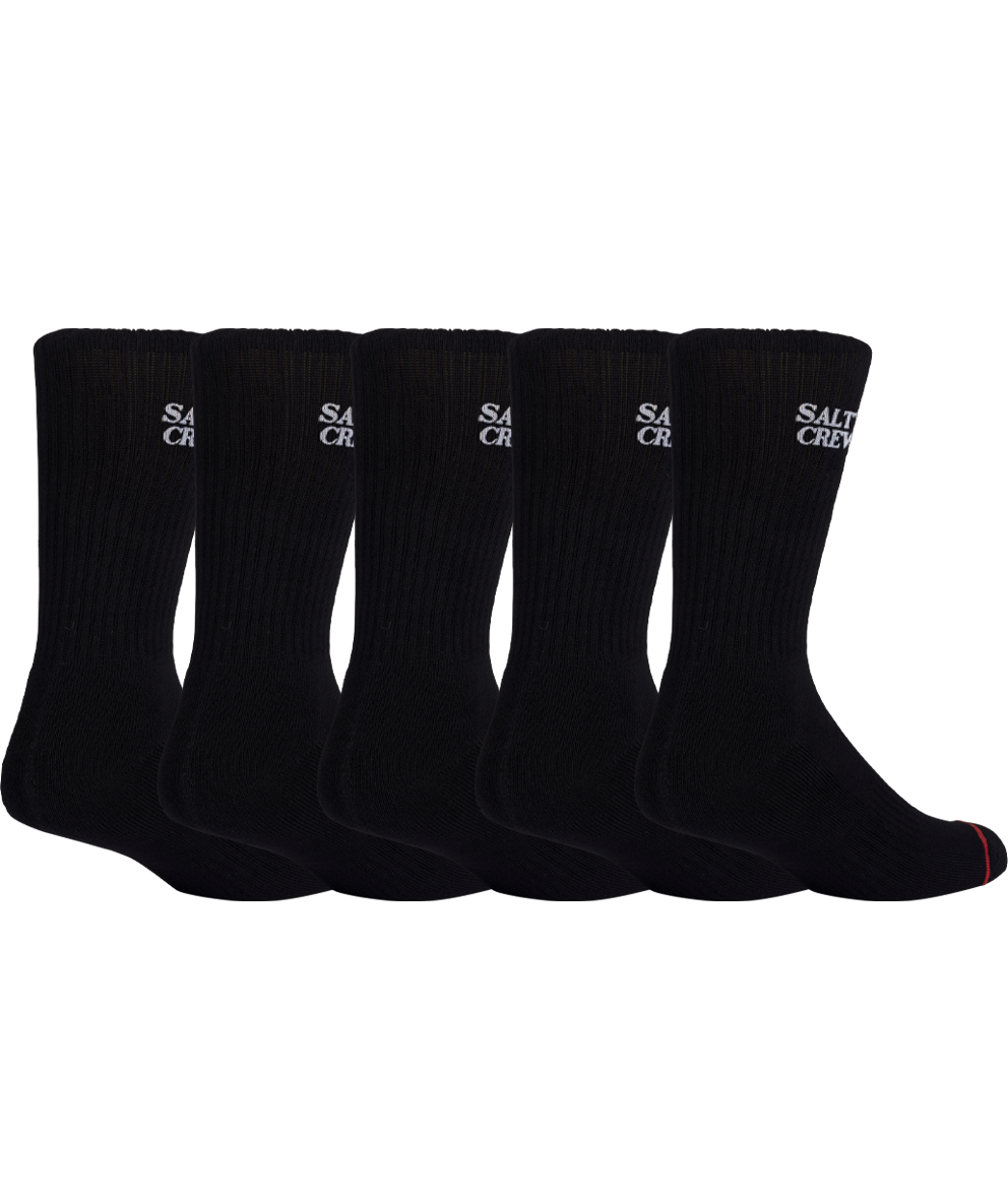 Lighthouse Sock 5 Pack - Black