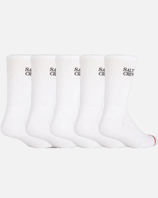 Lighthouse Sock 5 Pack - White