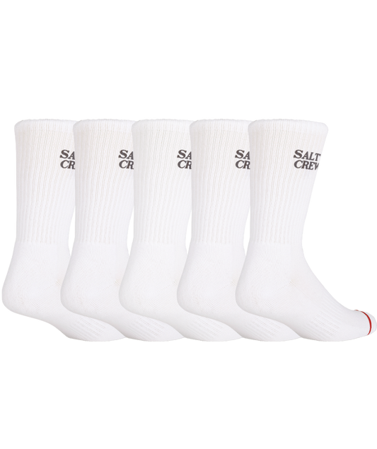 Lighthouse Sock 5 Pack - White