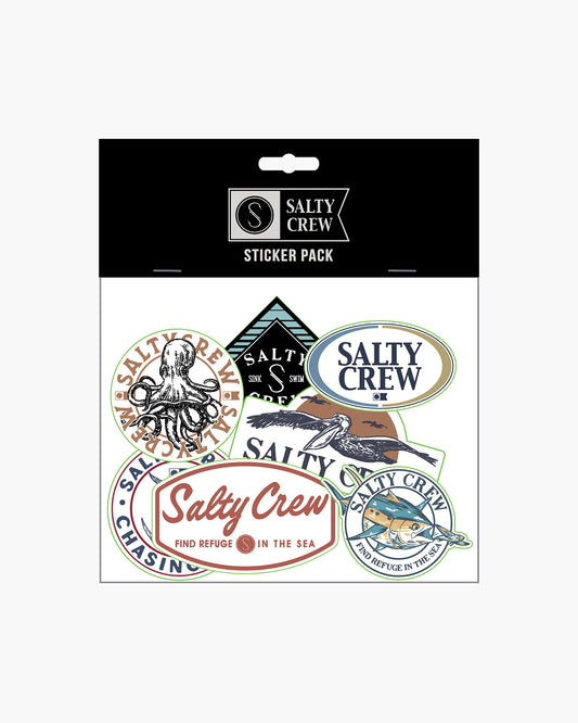 Salty Crew Hombres - S2 24 Graphic Sticker Pack - Surtido