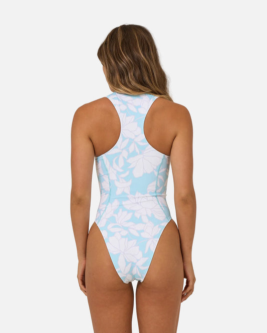 Rose Parade Surf Suit - Aquamarine
