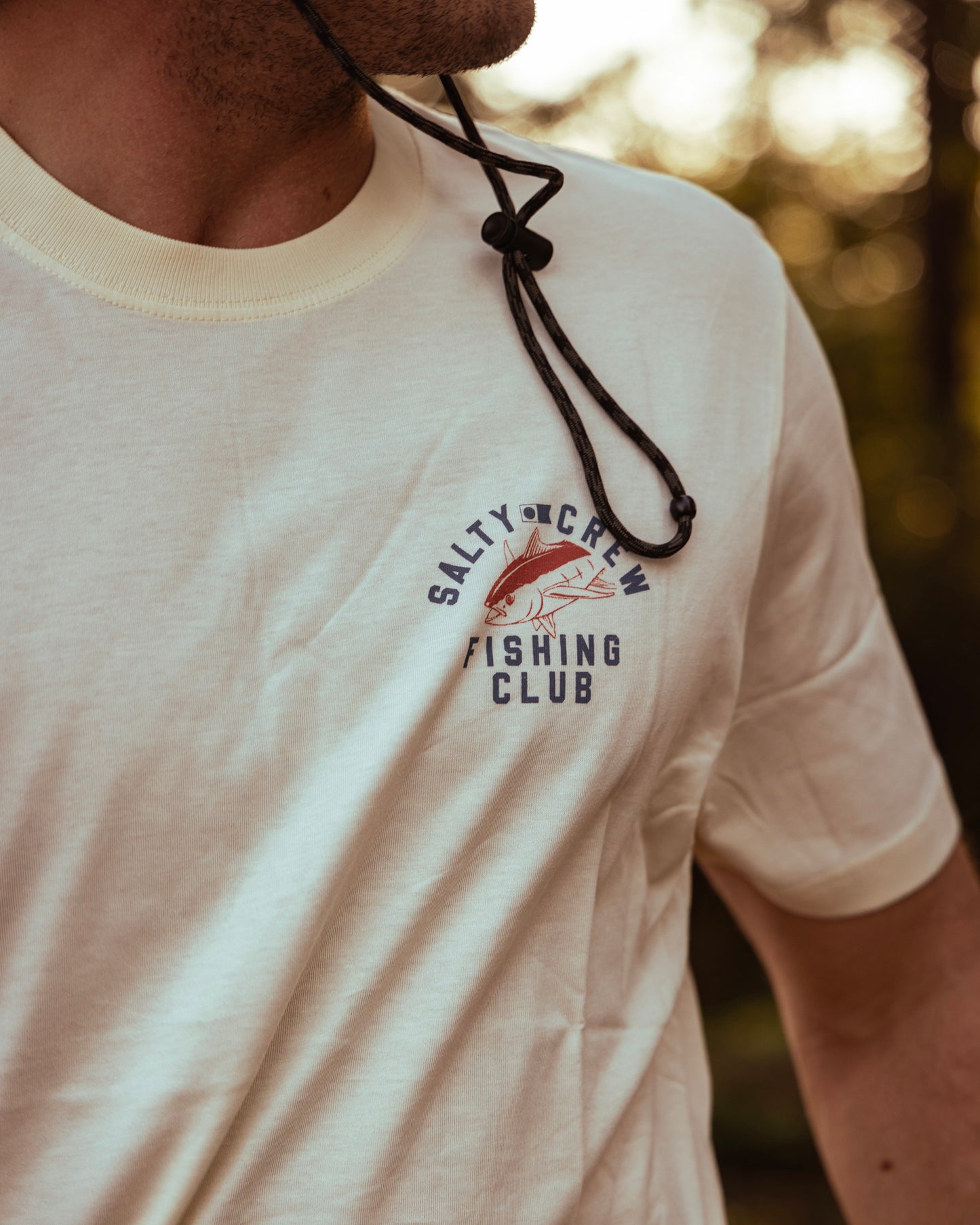 Fishing Club Ss Tee - Moonbeam