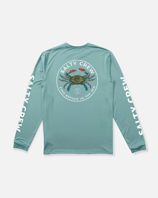 Blue Crabber L/S Sunshirt - Mackerel