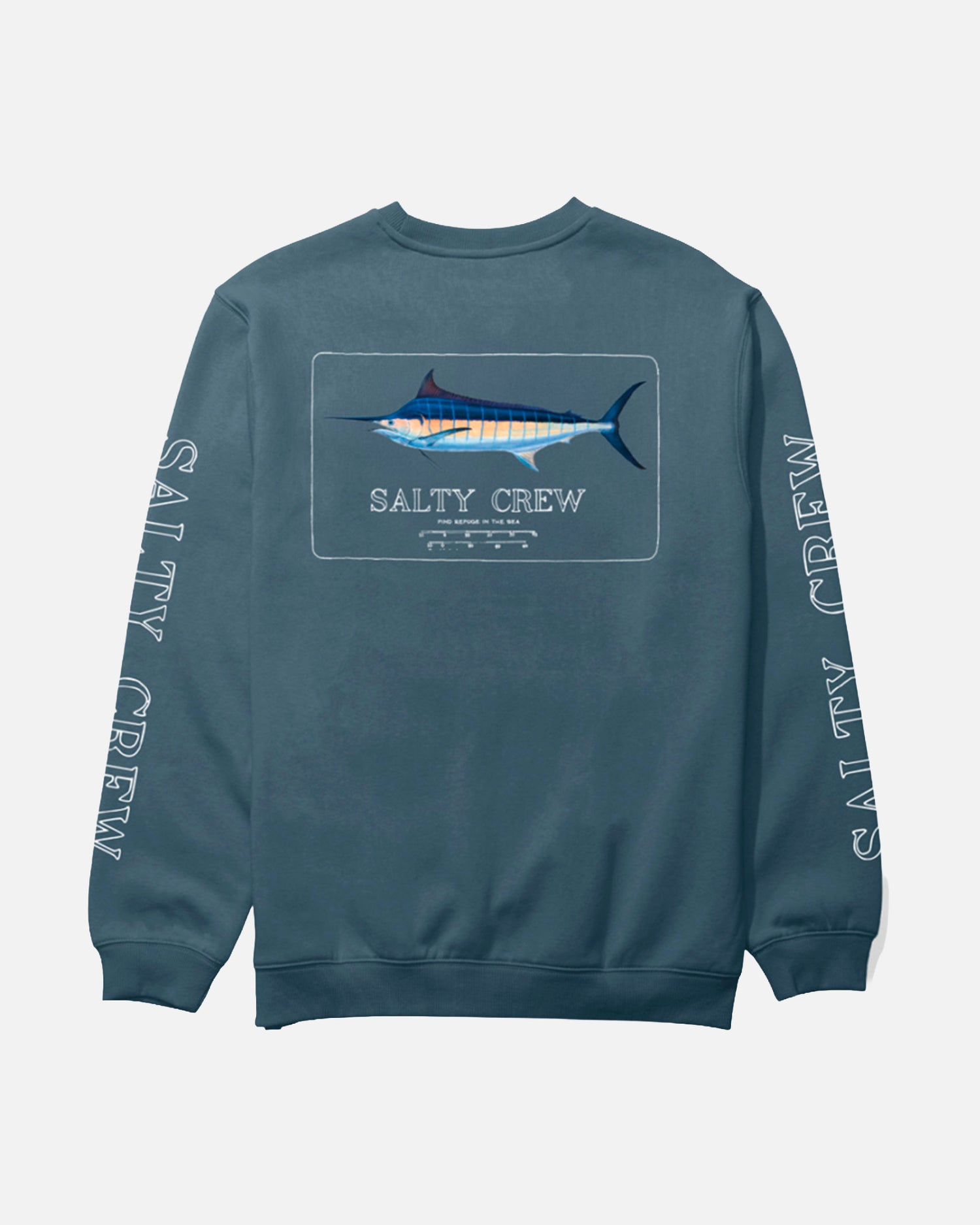 Blue Rogers Crew Fleece - Slate