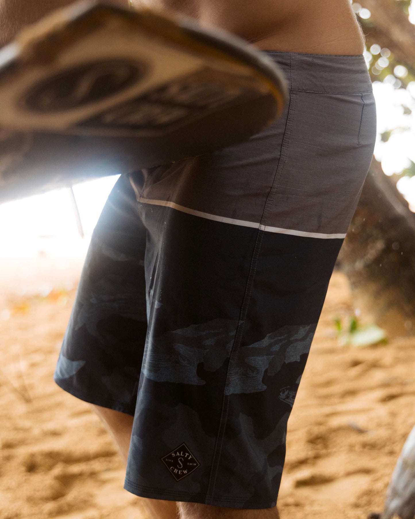 STACKED BOARDSHORT - BLUE CAMO