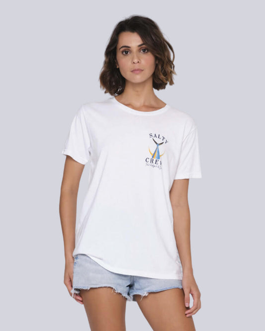 Tailed Boyfriend Tee - White