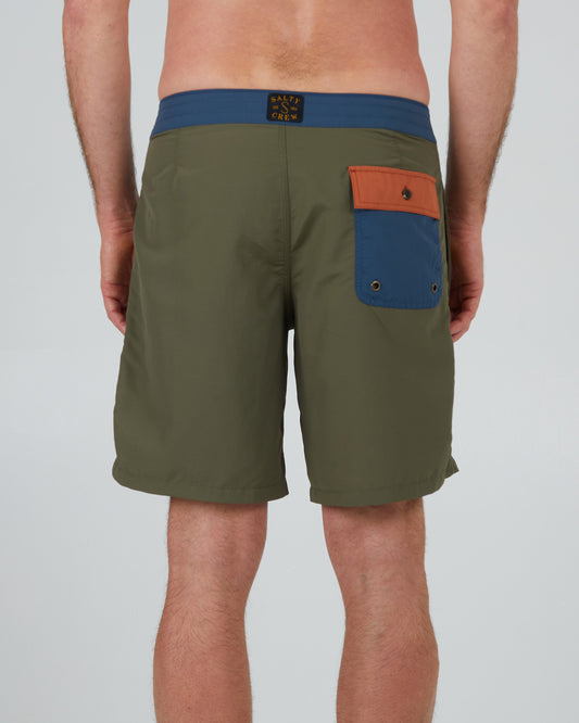 Clubhuis Boardshort - Olijfje