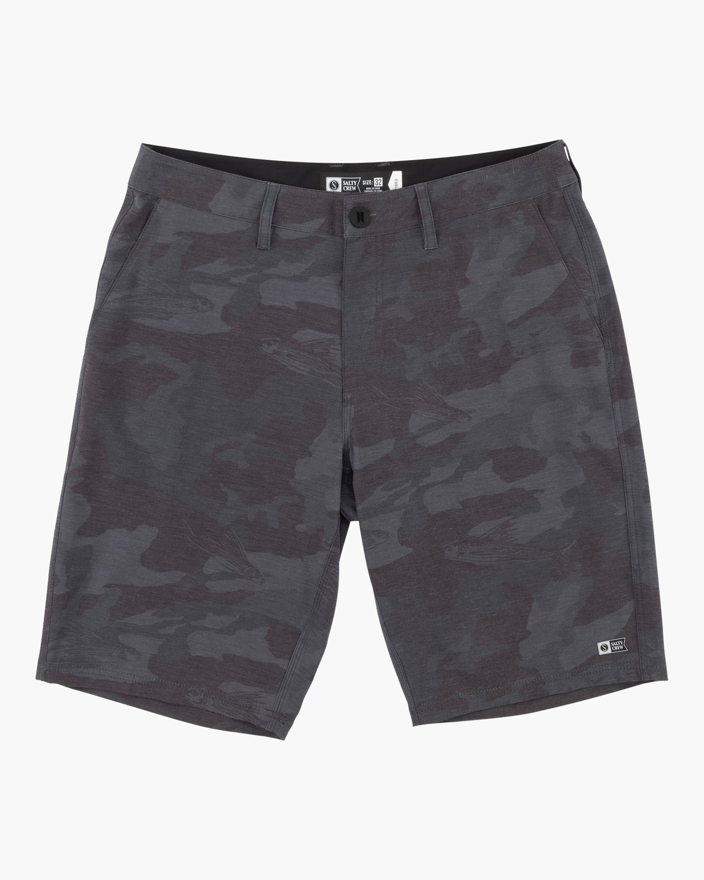 Salty Crew Men - Drifter 2 Solid Hybrid Short - Black Camo