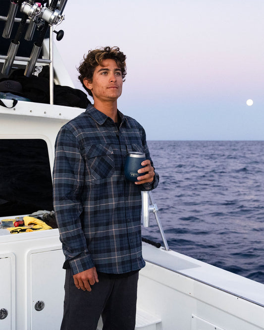 Fathom Tech Flannel - Navy Khaki