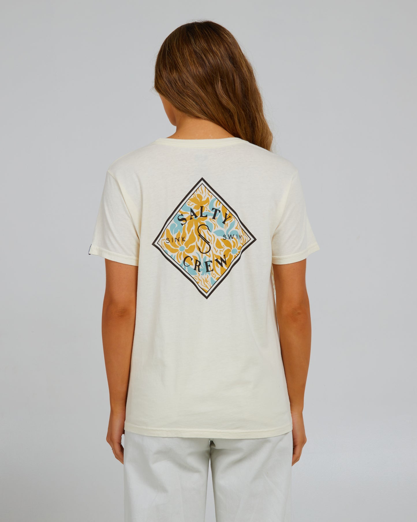 Vue arrière du Floral Tippet Off White Boyfriend Tee