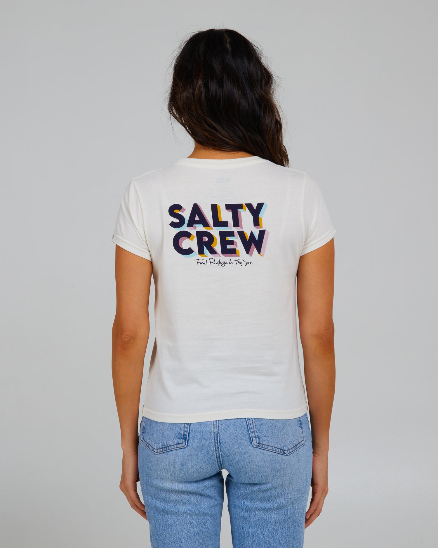 achteraanzicht van Jolly Off White Modern Tee