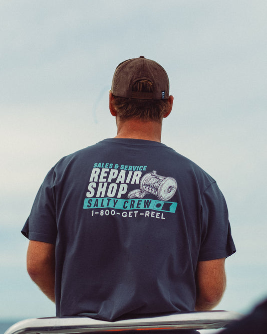 Reel Repair Ss Tee - Dark Grey