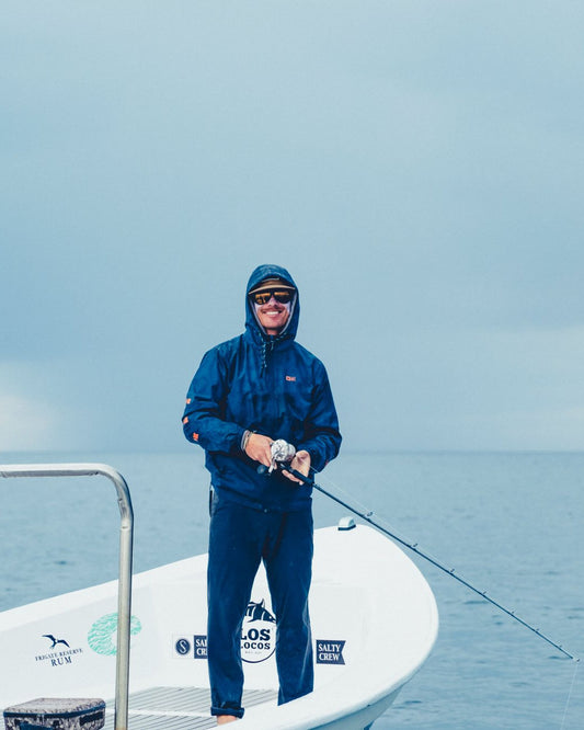 Surface Windbreaker Jacket - Navy/Orange