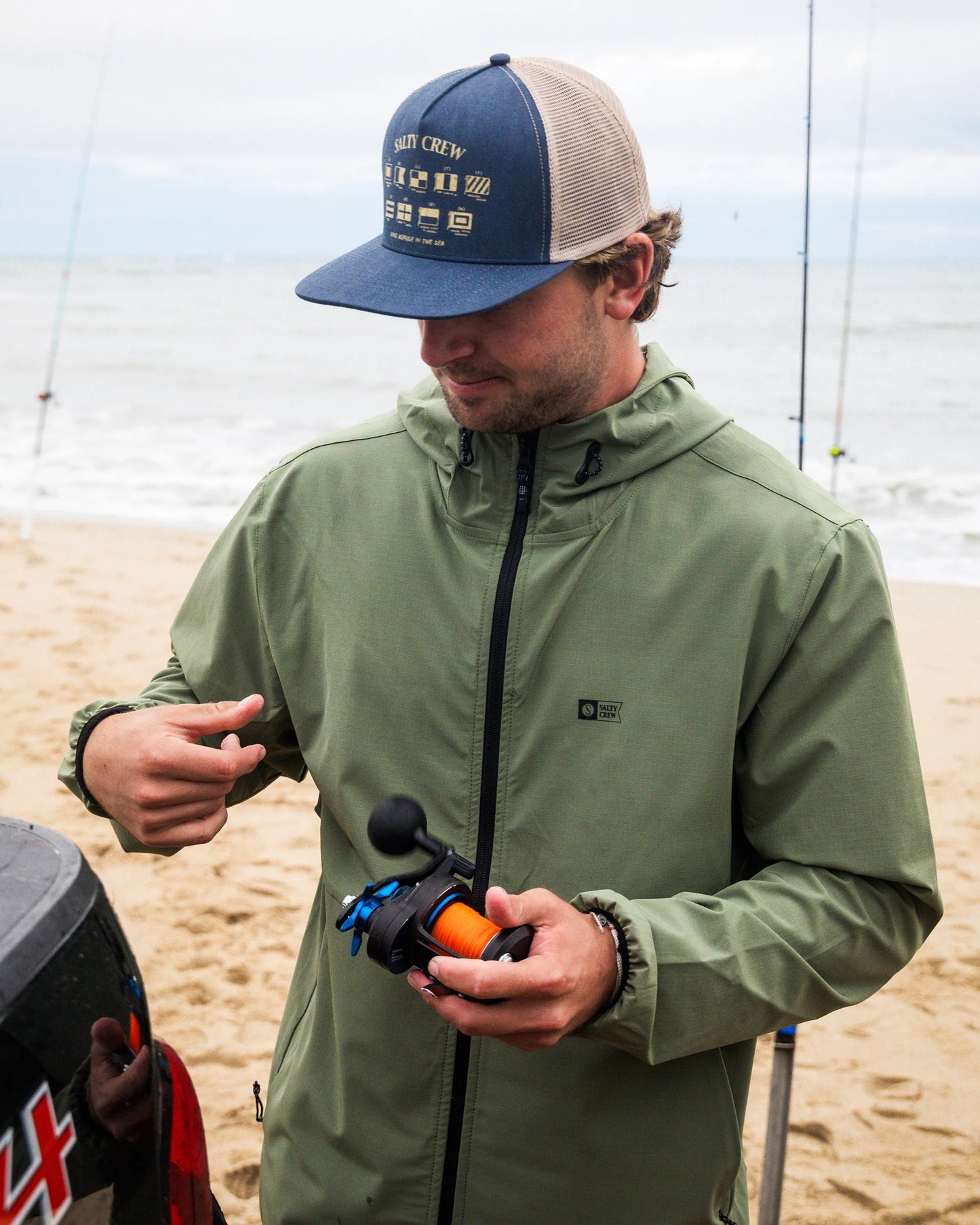 Stowaway Windbreaker  Jacket - Four Leaf Clover