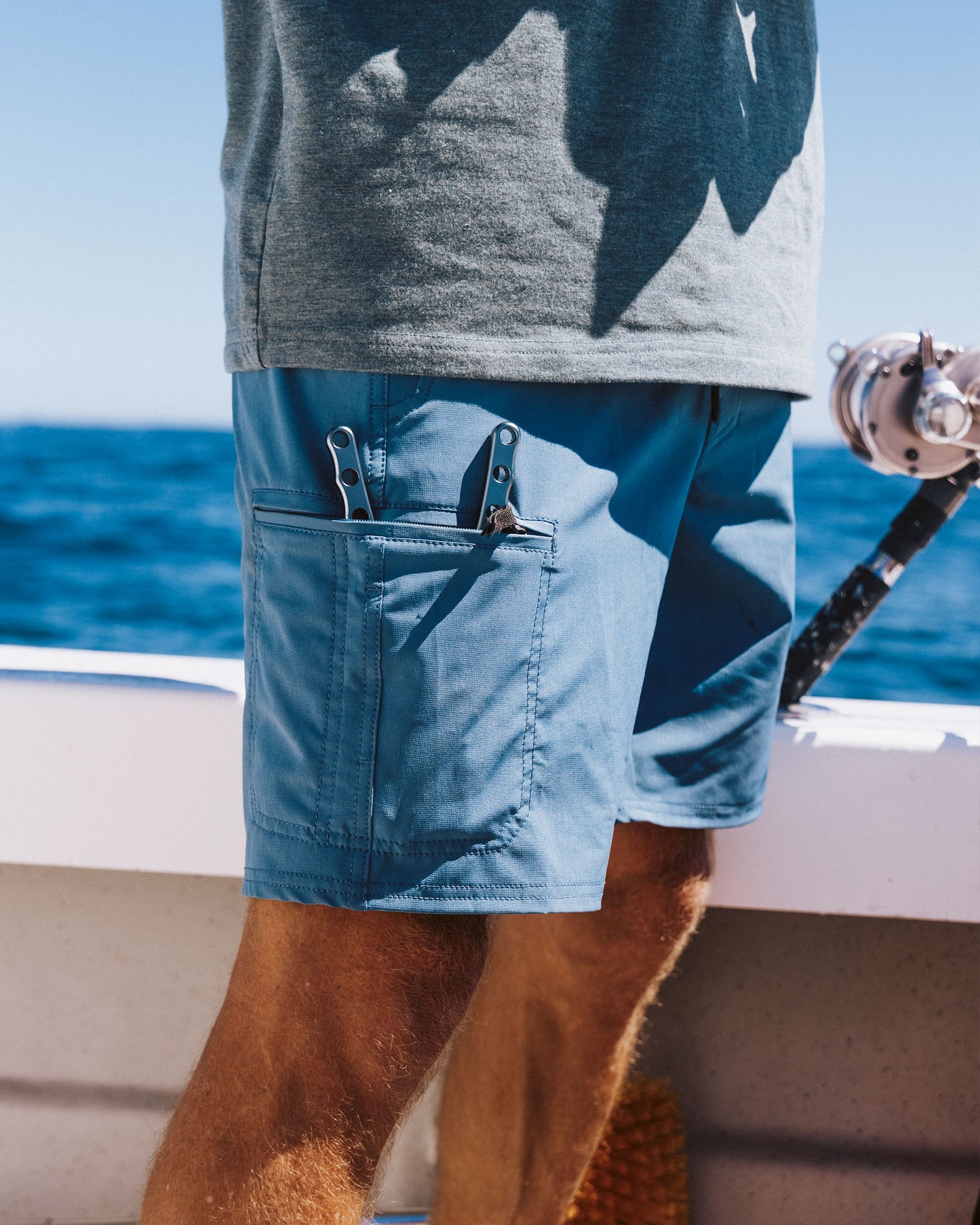 Transom Tech Short - Channel Blue