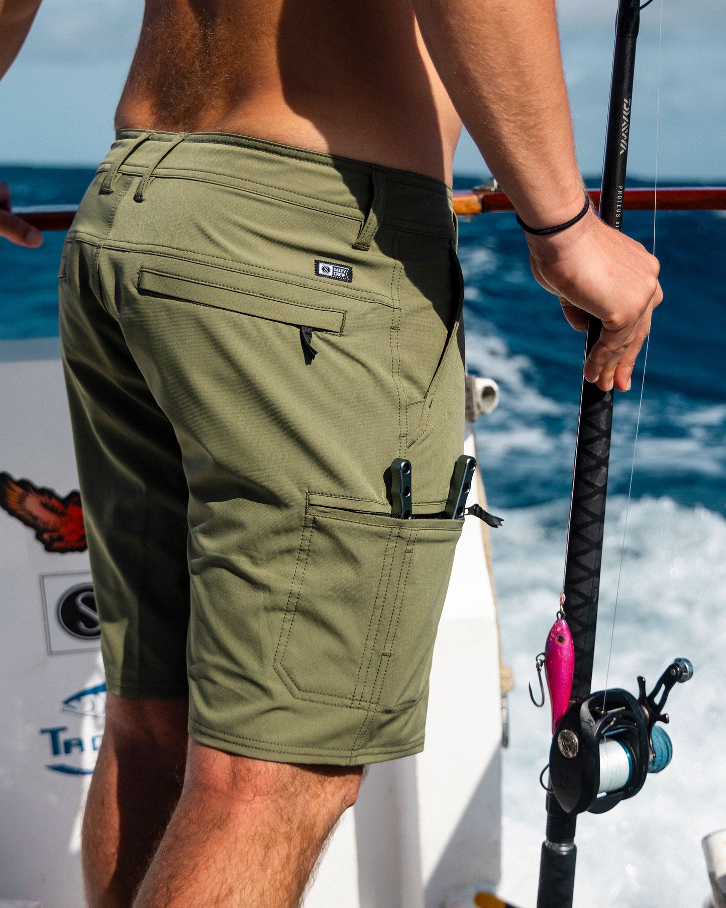 Transom Tech Short - Dusty Olive