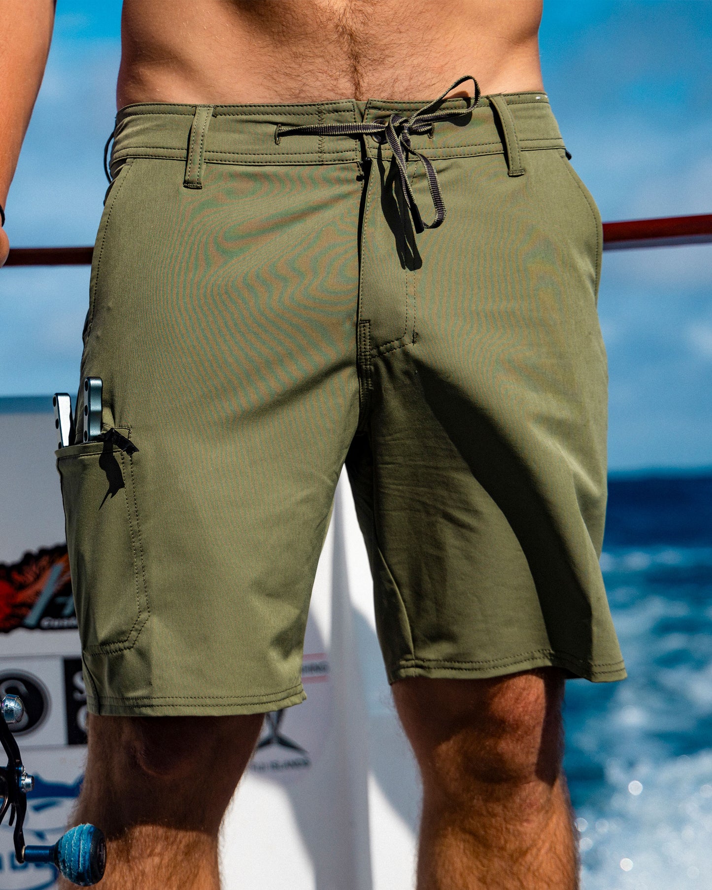 Transom Tech Short - Dusty Olive