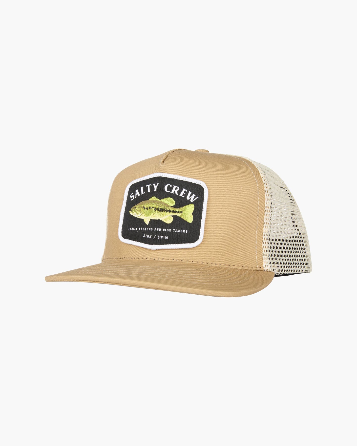 Voorkant van de Bigmouth Donker Khaki Trucker