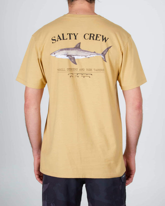 Salty crew T-SHIRTS S/S Bruce Premium S/S Tee - Camel in Camel
