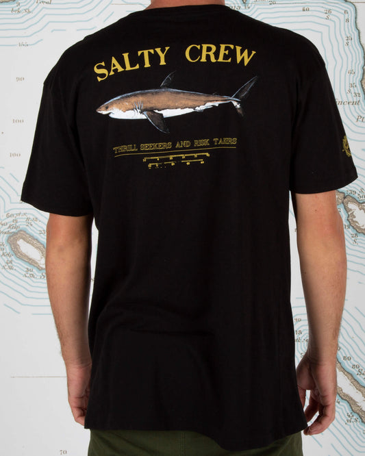 Salty crew Men's Tees Bruce Black Premium S/S Tee in Black