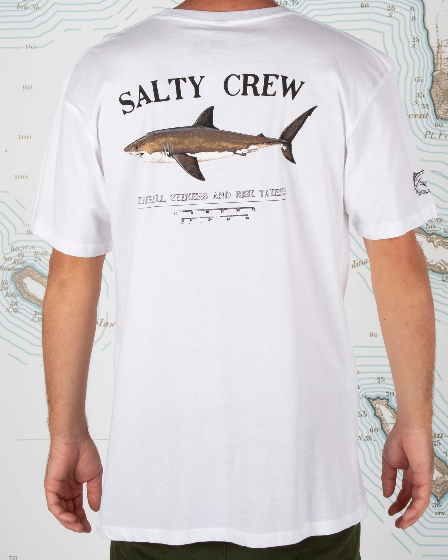 Salty Crew Homens - Bruce White Premium S/S Tee