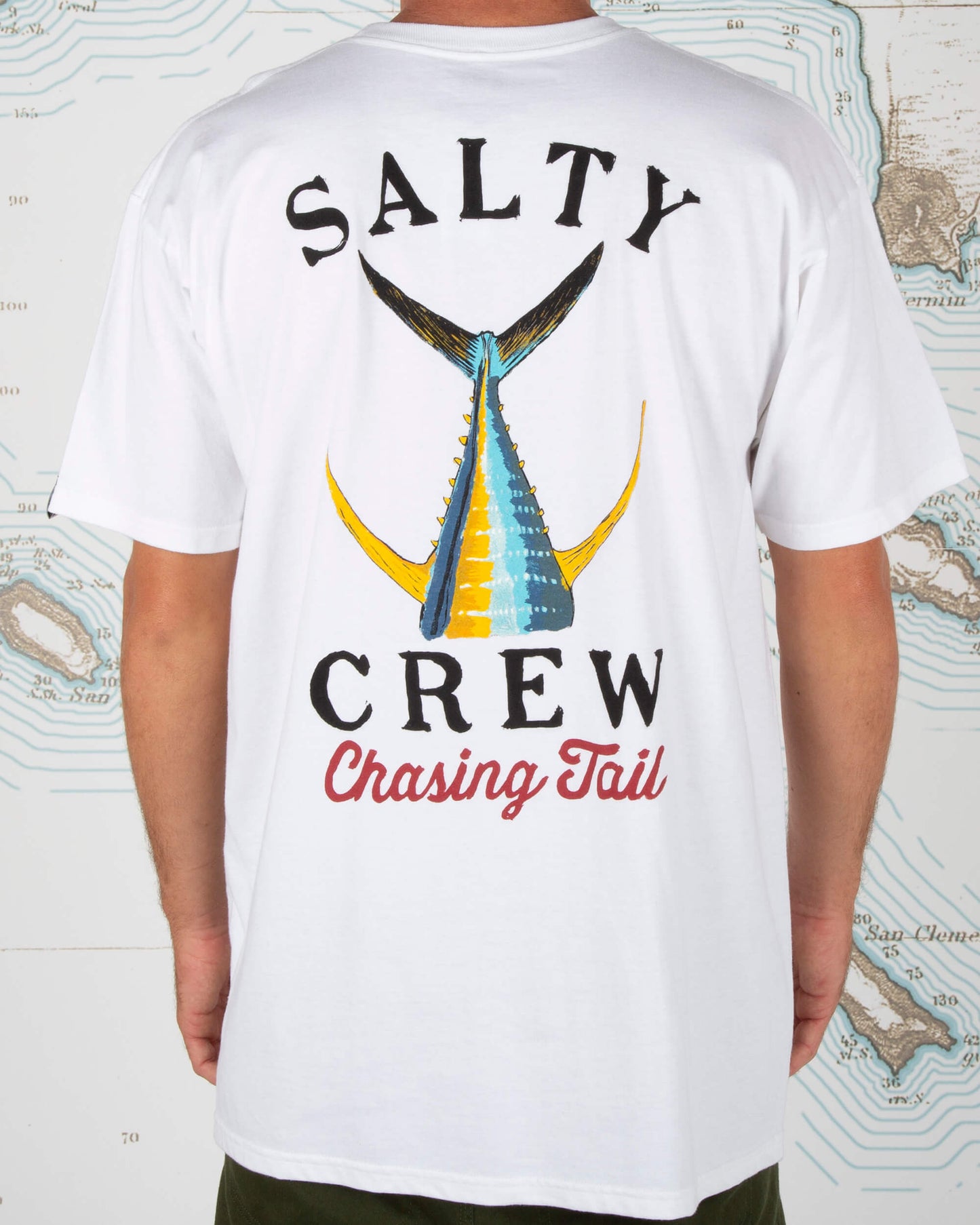 Salty crew Men's Tees Tailed White Standard S/S Tee in White