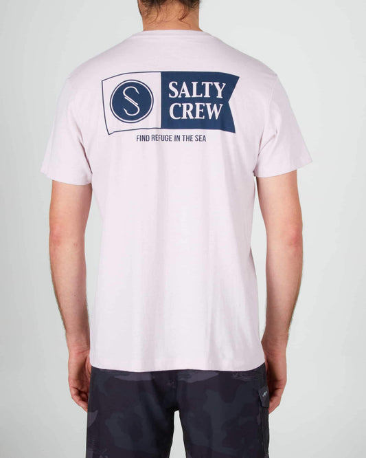 Salty crew T-SHIRTS S/S Alpha S/S Tee - LAVENDER HEATHER in LAVENDER HEATHER