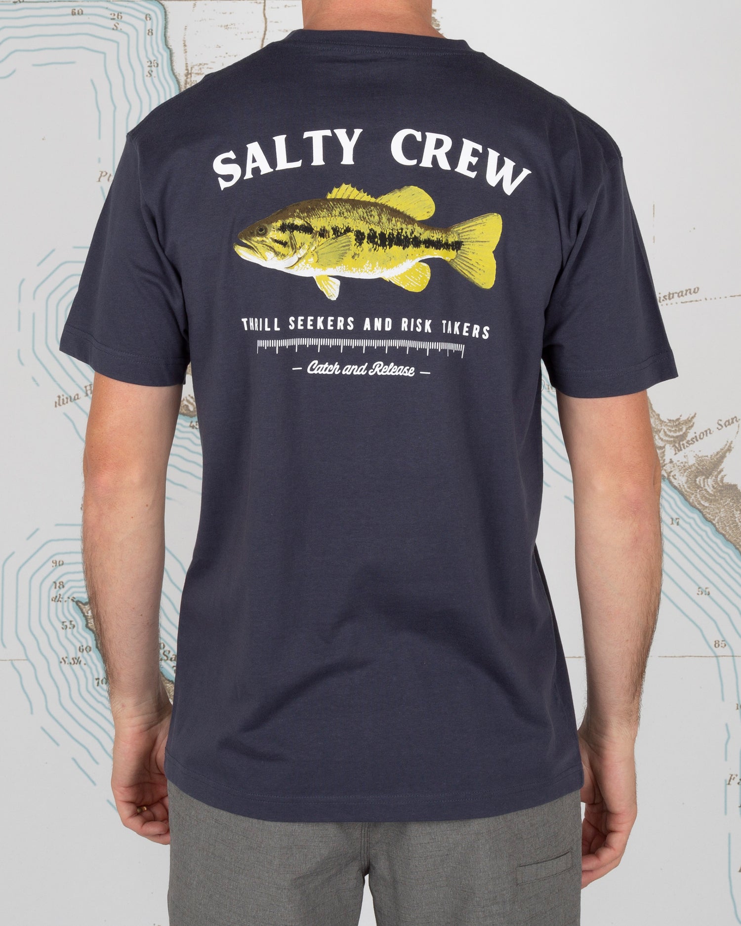 Salty Crew Heren-T-shirts Bigmouth Premium S/S Tee in haven BLUE