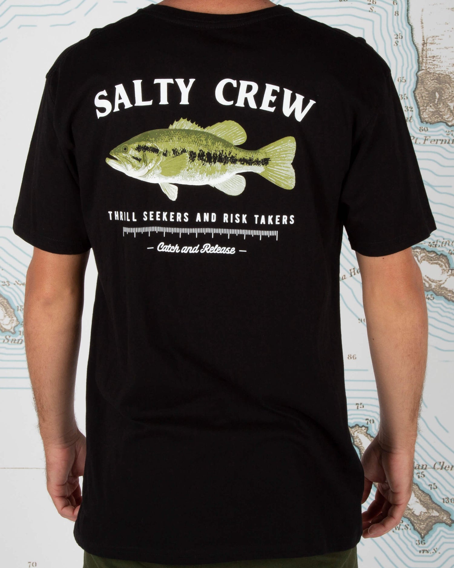 Salty Crew Hombres - Bigmouth Black  Premium S/S Tee