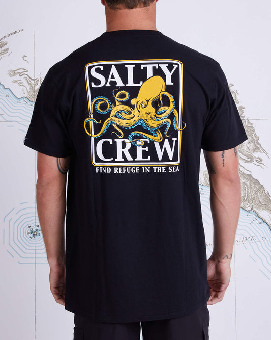Salty Crew Heren - Ink Slinger Black Standaard S/S Tee