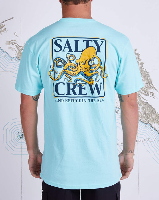 Salty crew Camisetas para hombre INK SLINGER STANDARD S/S TEE en Sea Foam