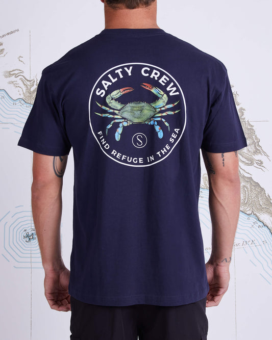 Salty crew Camisetas para hombre BLUE CRABBER PREMIUM S/S TEE en Navy