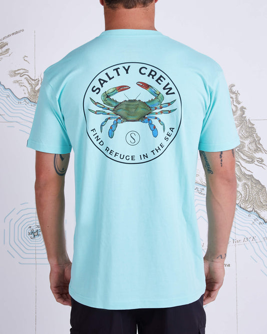 Salty crew Camisetas para hombre BLUE CRABBER PREMIUM S/S TEE en Sea Foam