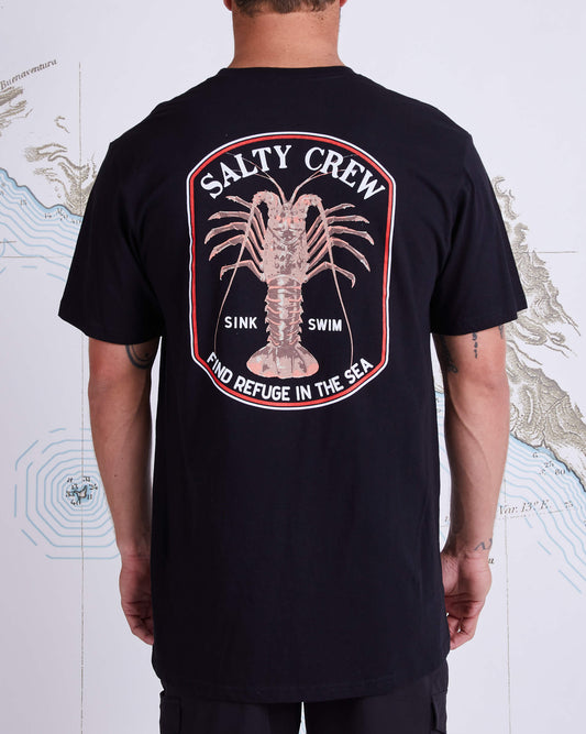 Salty crew Camisetas para hombre SPINY STANDARD S/S TEE en BLACK