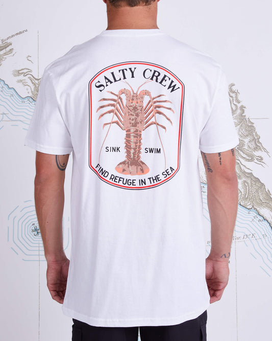 Salty crew Men's Tees SPINY STANDARD S/S TEE in WHITE