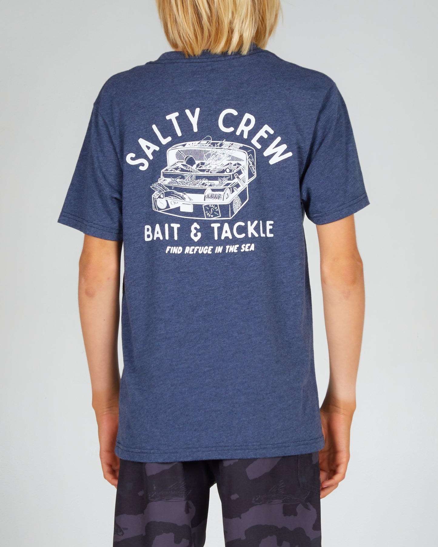 Tackle Box Boys S/S Tee - Navy Heather