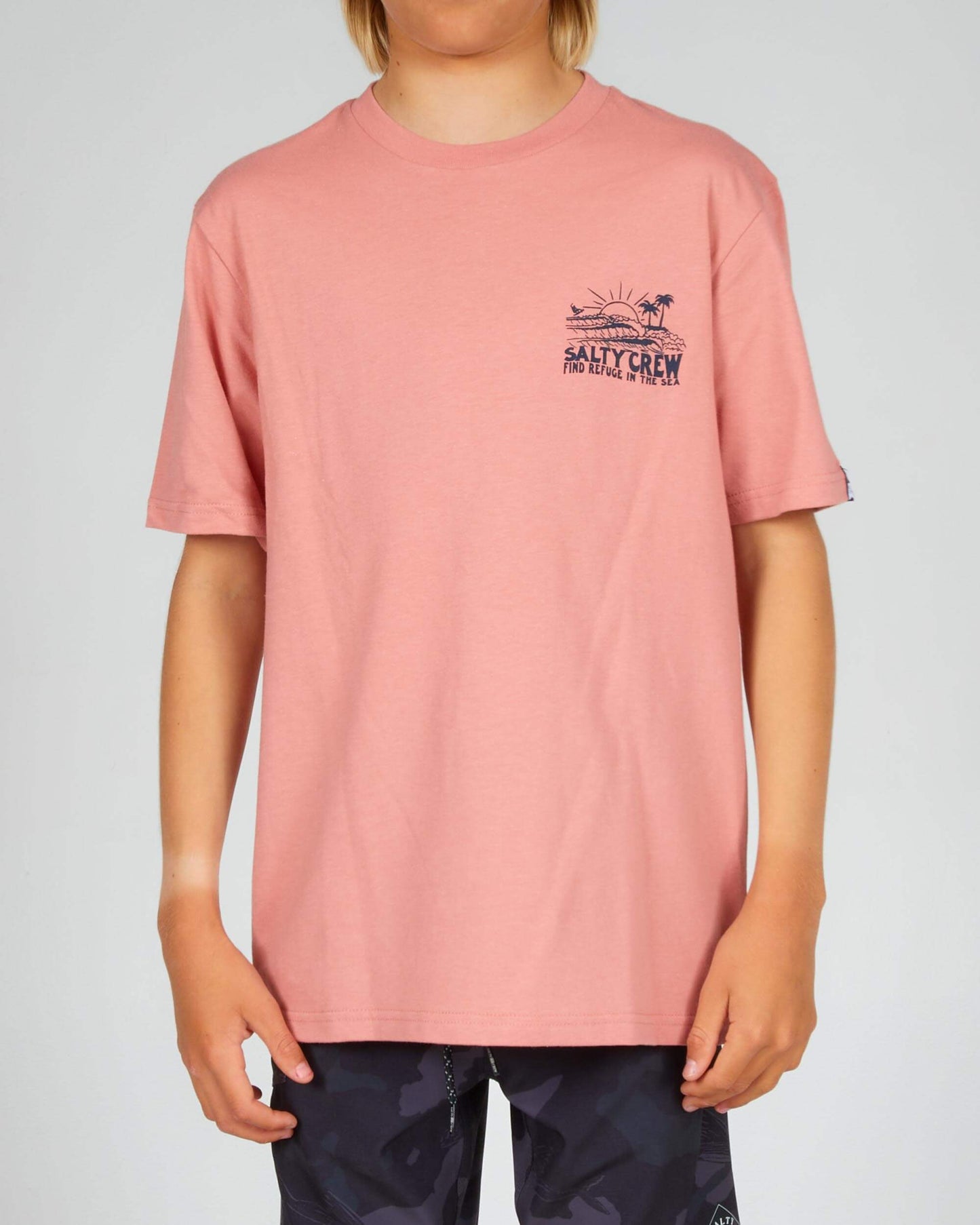 Salty crew T-SHIRTS S/S SHOREBREAK BOYS S/S TEE - Coral em Coral