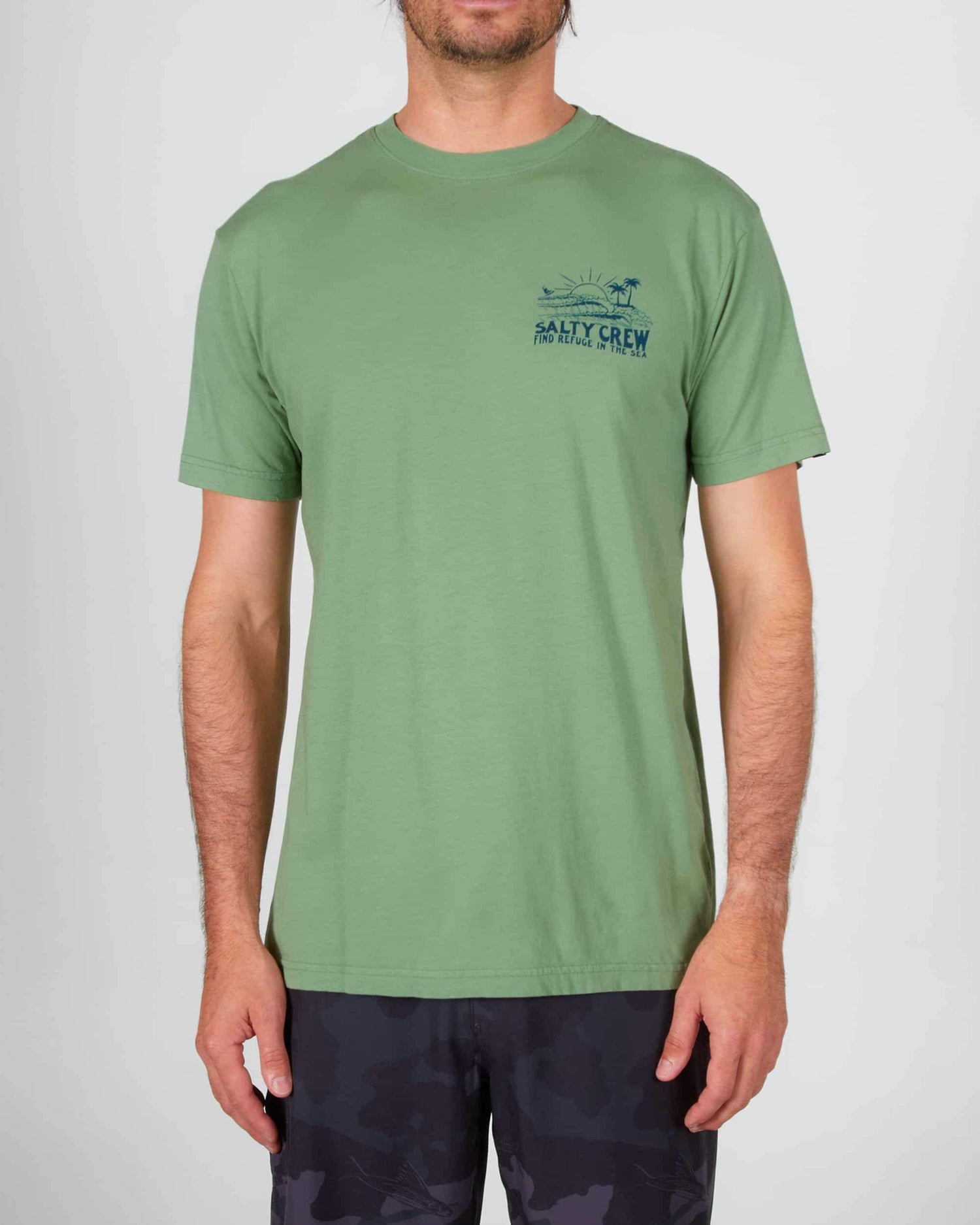 Salty crew T-SHIRTS S/S SHOREBREAK PREMIUM S/S TEE - Sage in Sage