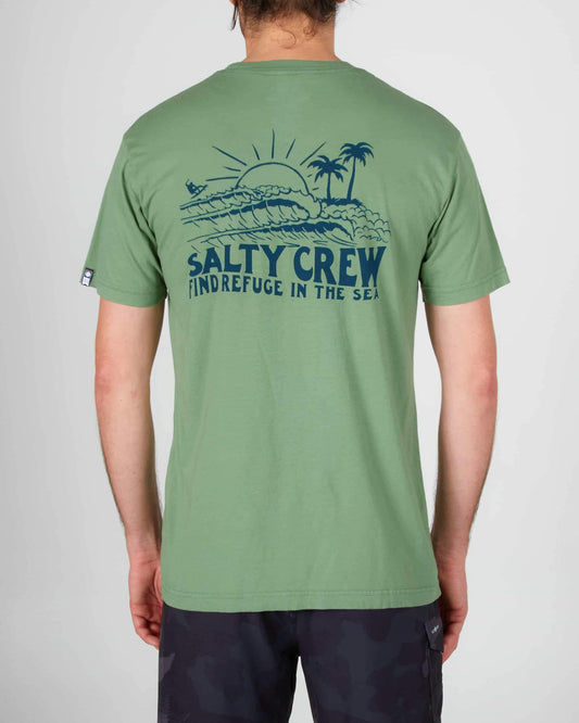 Salty crew T-SHIRTS S/S SHOREBREAK PREMIUM S/S TEE - Sage in Sage