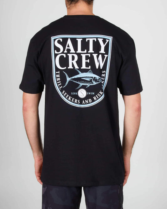 Salty crew T-SHIRTS S/S AKTUELLER STANDARD S/S TEE - Black in Black