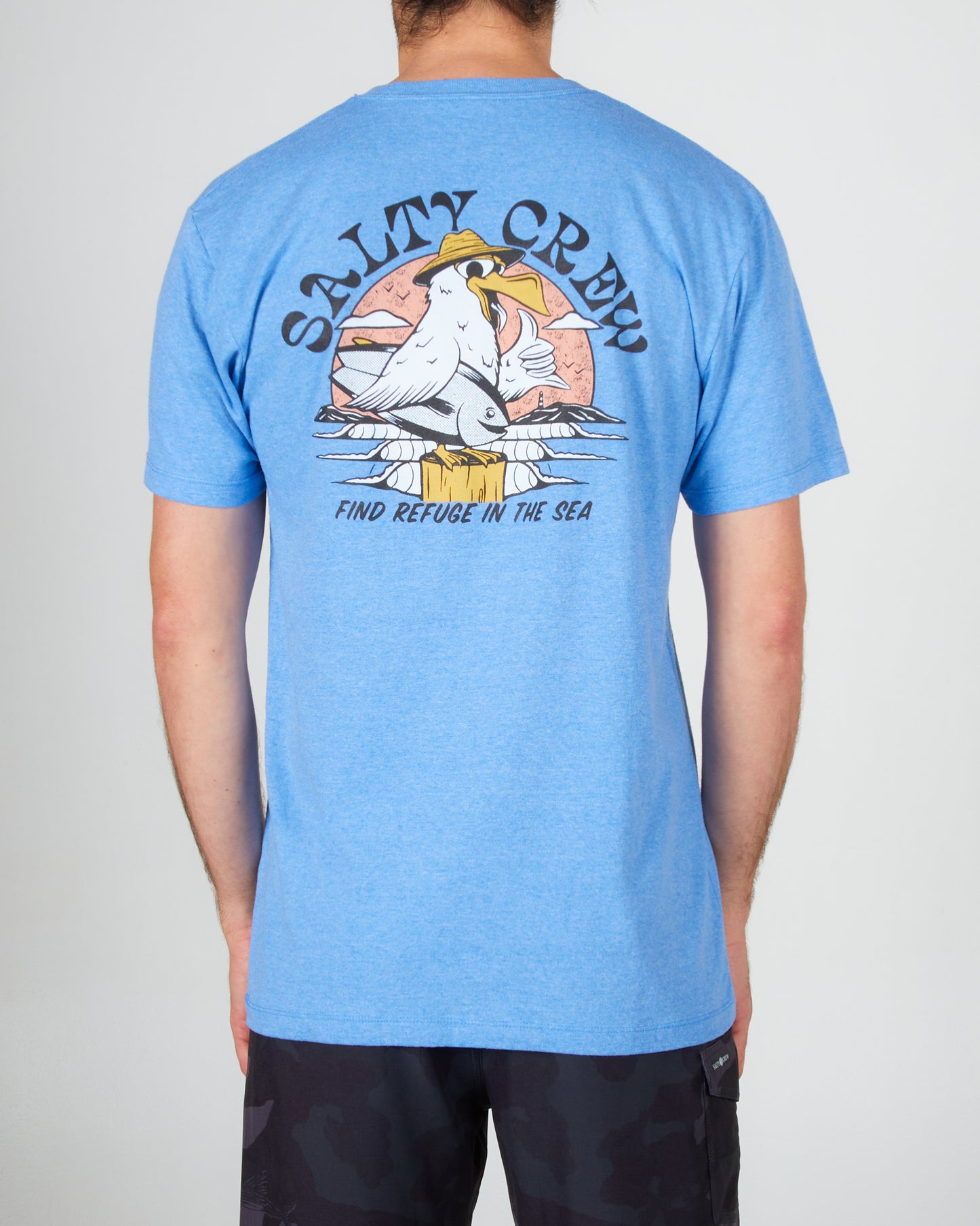 Gone Fishing Standard S/S Tee - Blue Heather