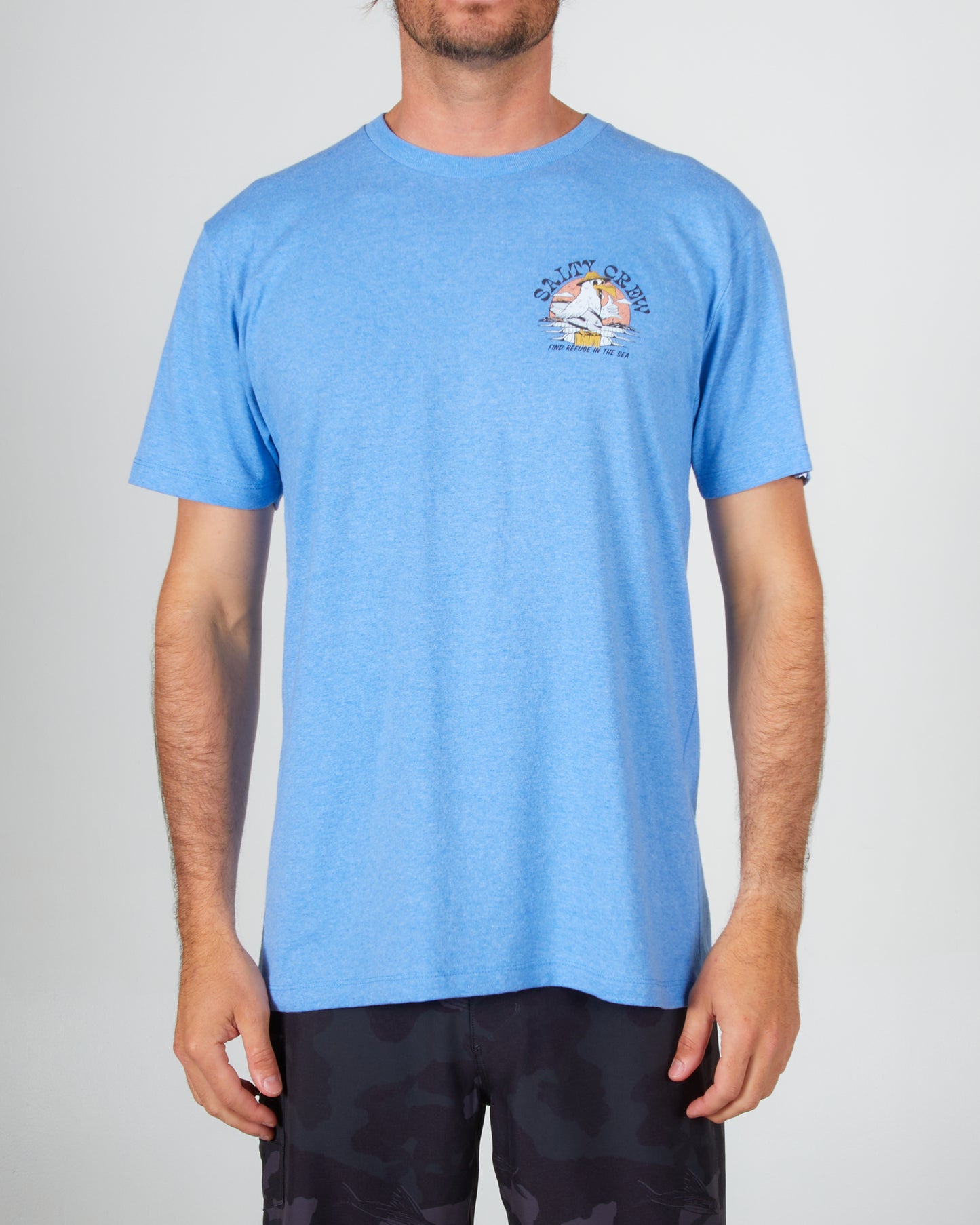 Gone Fishing Standard S/S Tee - Blue Heather