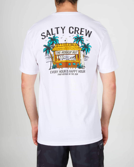 Salty crew T-SHIRTS S/S SALTY HUT STANDARD S/S TEE - White en White