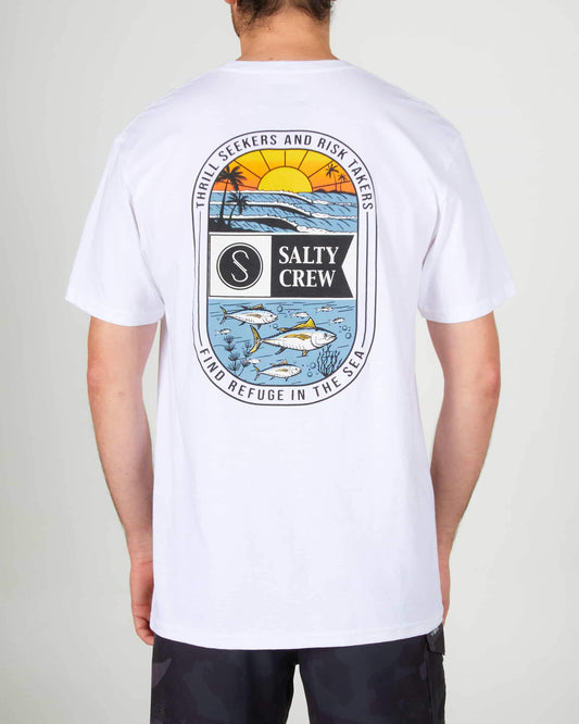 Salty crew T-SHIRTS S/S NEW WAVES STANDARD S/S TEE - White en White