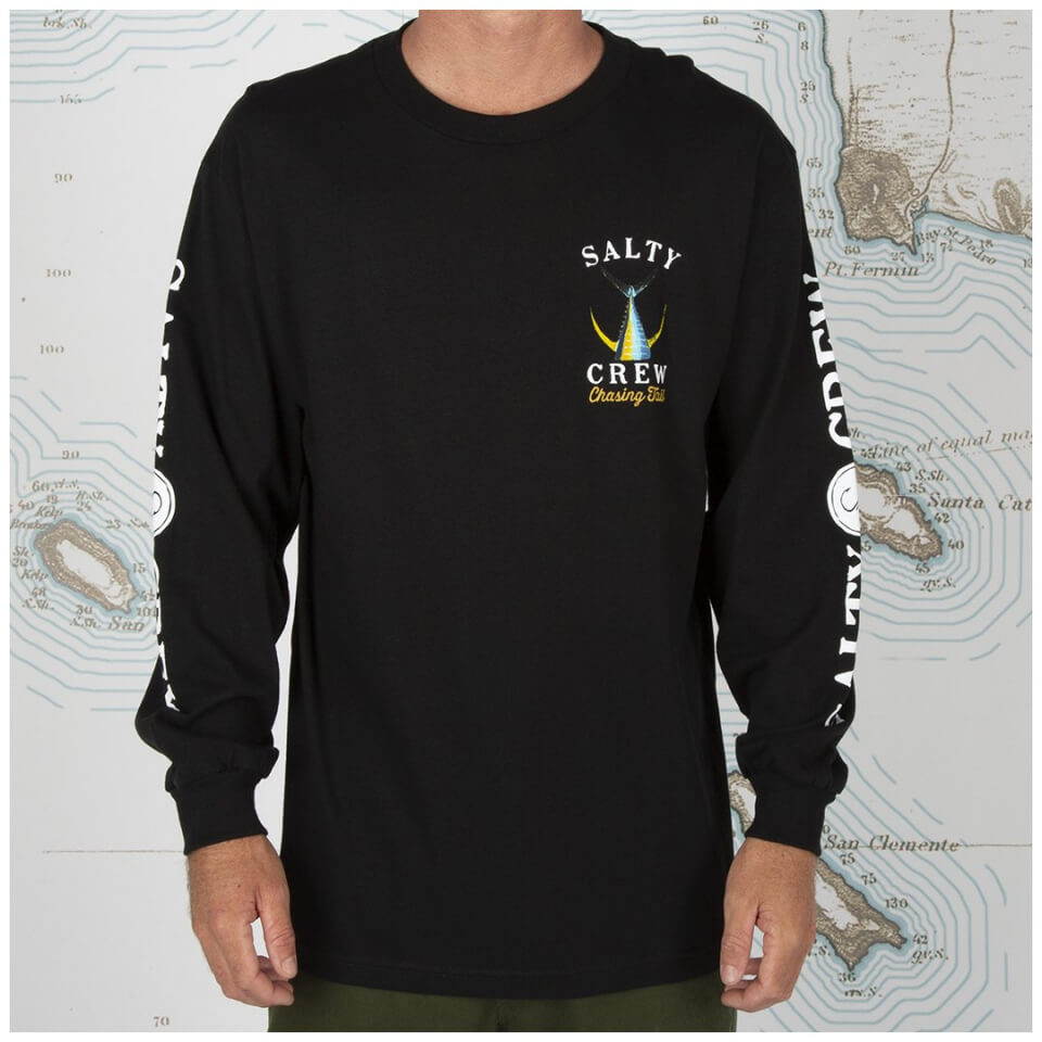 Salty Crew Hombres - Tailed Black  Standard L/S Tee