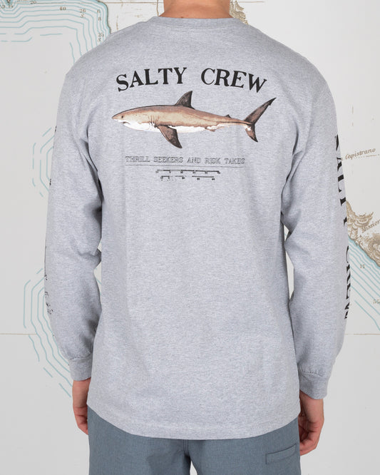 Salty Crew Herren-Langarmhemd Bruce L/S Tee in ATHLETIC HEATHER