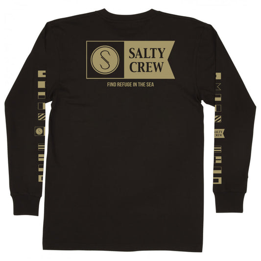 Salty Crew Heren - Alpha Black  Premium L/S Tee