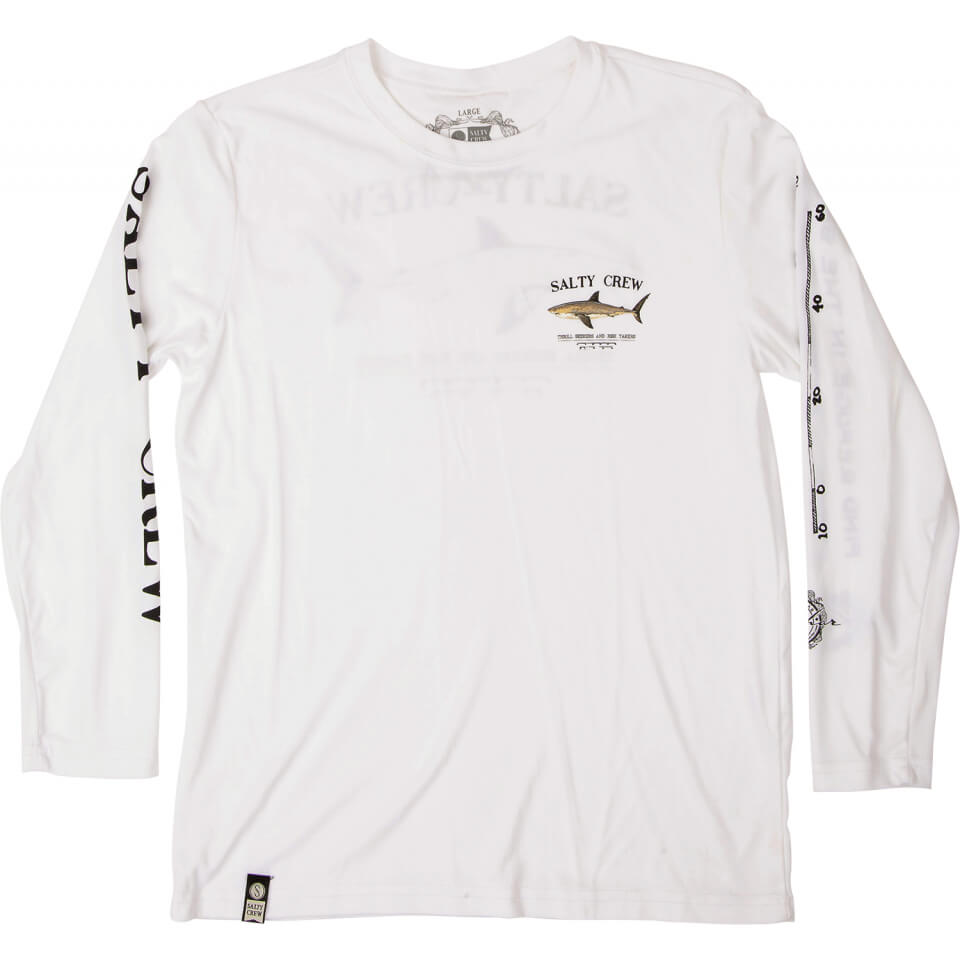 Salty crew Protección solar para hombre Bruce L/S Rashguard in White